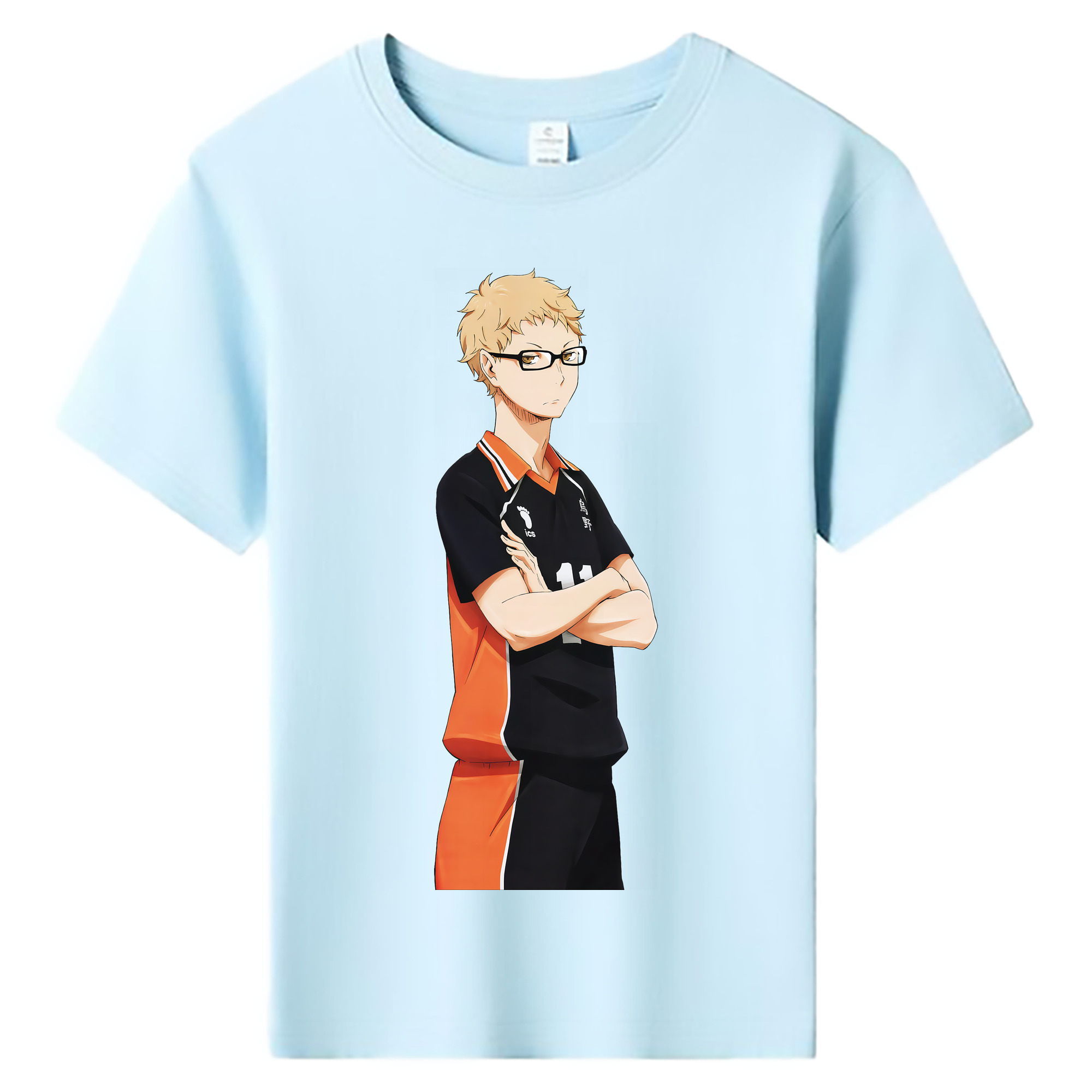 （画像用） ハイキュー!! Haikyu!! 綿100％キッズTシャツ（フロントプリント）